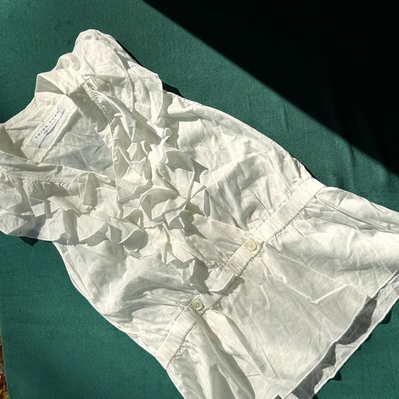 Trina Turk White Blouse small - Picture 4 of 7
